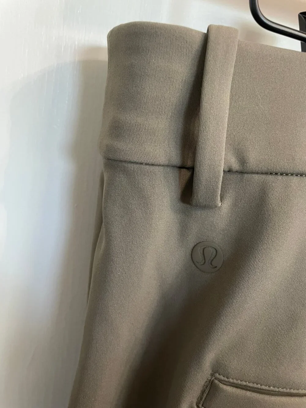 lululemon Wide-Leg Trouser Pant Women's XL Dark Olive Pleated Woven Career - Picture 2 of 9